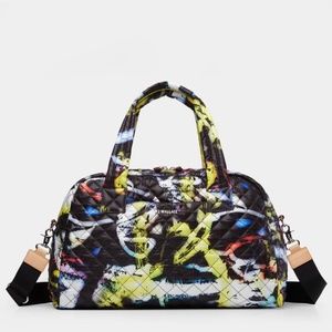 MZ Wallace Jimmy travel graffiti print bag